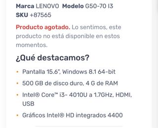 Ordenador portátil Lenovo negro