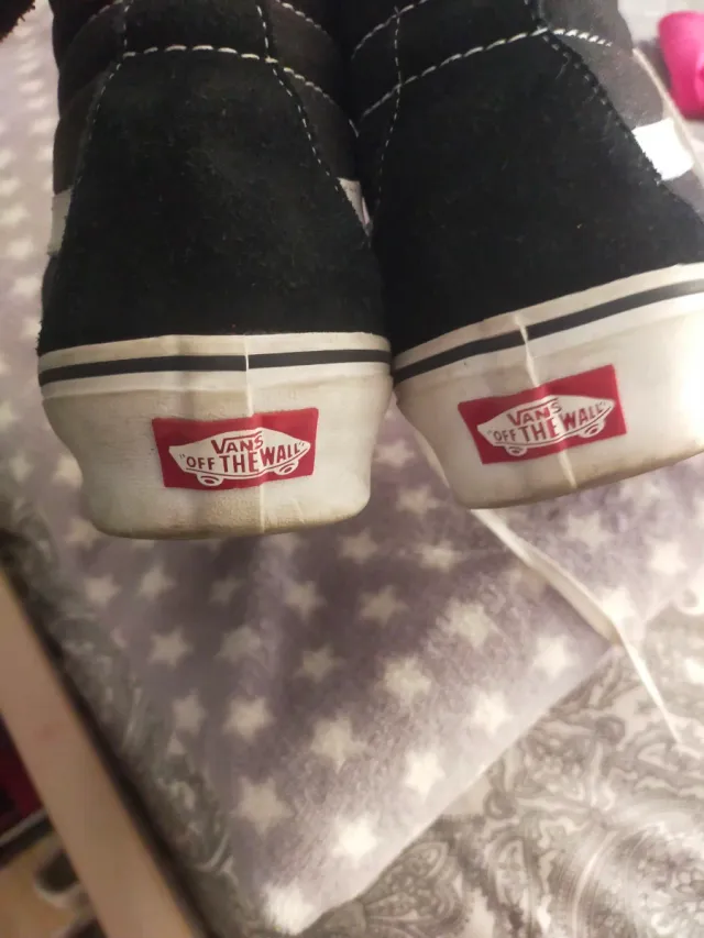 Deportivas Vans Mujer Negras y Blancas