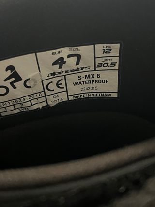 Botas Moto Alpinestars Talla 47 Nuevas