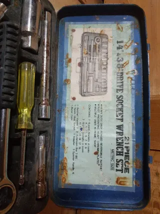 Juego llaves 21 piezas 3/8 métrico