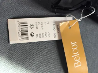 Body Belcor Negro Talla 100 D Nuevo