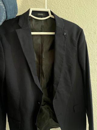 Blazer Zara Man Azul Marino