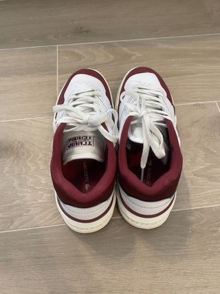 Zapatillas Lacoste Lineshot Blanco/Burdeos Talla 4