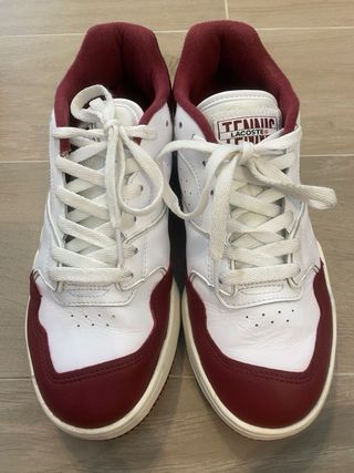 Zapatillas Lacoste Lineshot Blanco/Burdeos Talla 4
