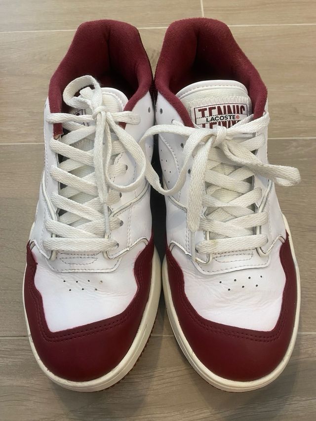 Zapatillas Lacoste Lineshot Blanco/Burdeos Talla 4