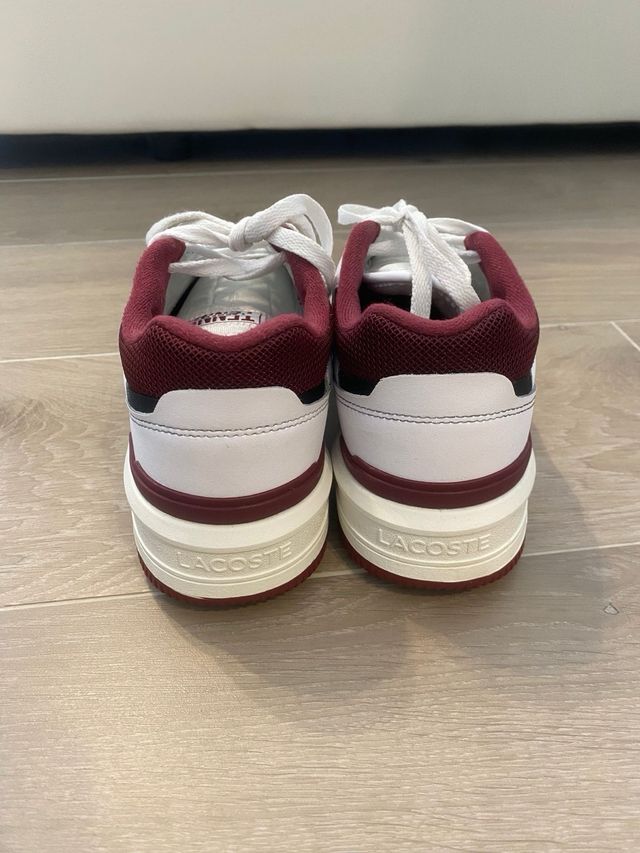 Zapatillas Lacoste Lineshot Blanco/Burdeos Talla 4