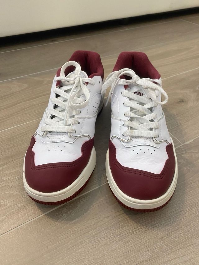 Zapatillas Lacoste Lineshot Blanco/Burdeos Talla 4