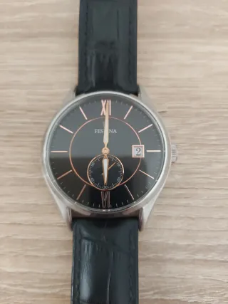 Reloj Festina Hombre Negro/Plata - Como Nuevo