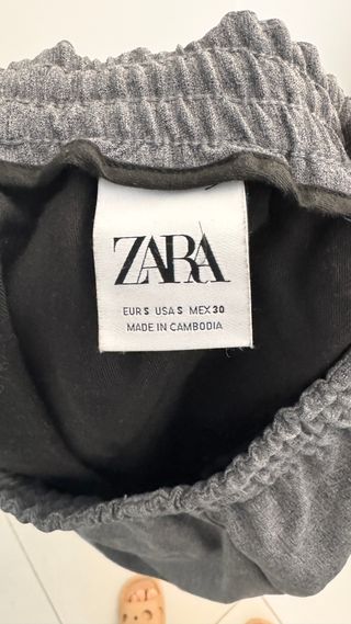 Pantalón Jogger Zara Gris