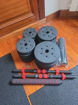 Set de Pesas Ajustables Gimnasio