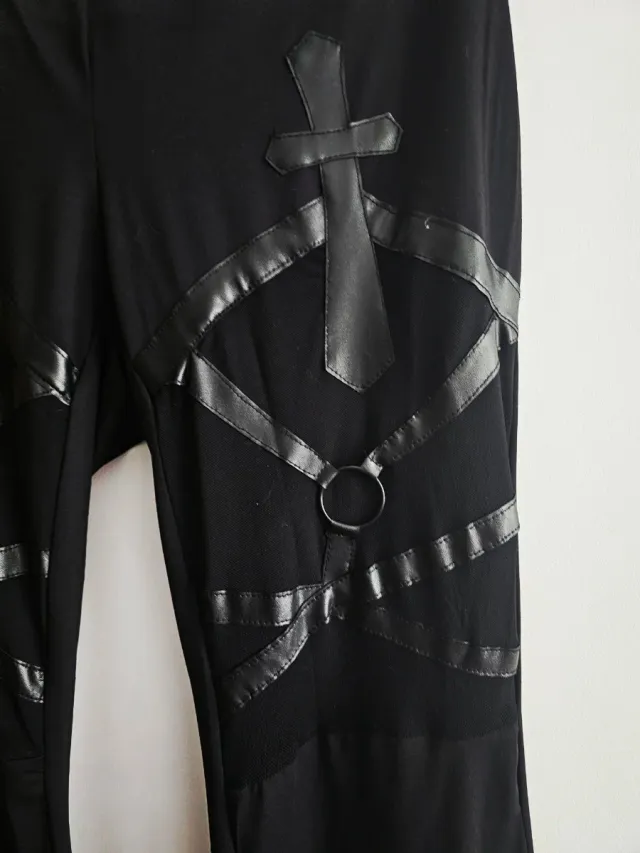 Leggings Goth/Alternativos Negros