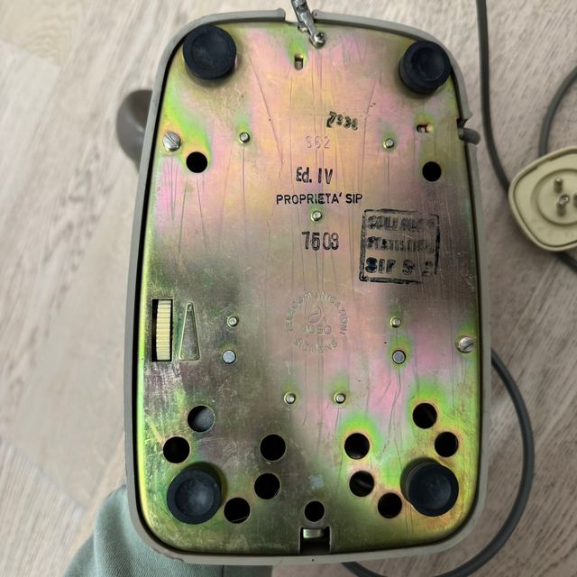 Telefono SIP a disco vintage anni 70