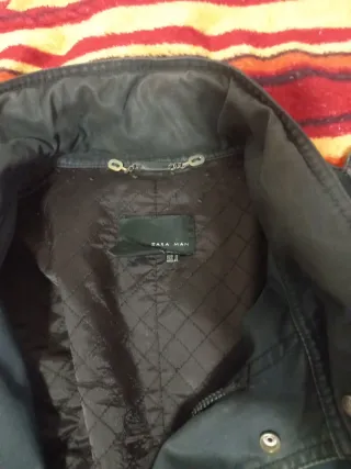 Cazadora Zara Man Talla M Negra