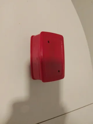 Caja de joyas antigua roja