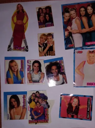 Pegatinas Pop 90s Spice Girls y Backstreet Boys