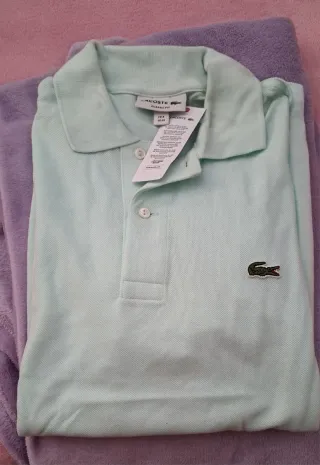 Polo Lacoste Verde Talla M