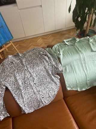 Black friday!Camisas Zara Verde y Estampada