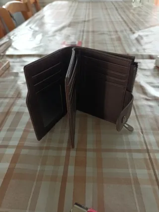 Portafoglio uomo similpelle marrone