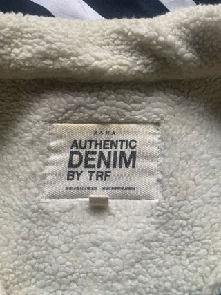Cazadora vaquera Zara forrada Talla M
