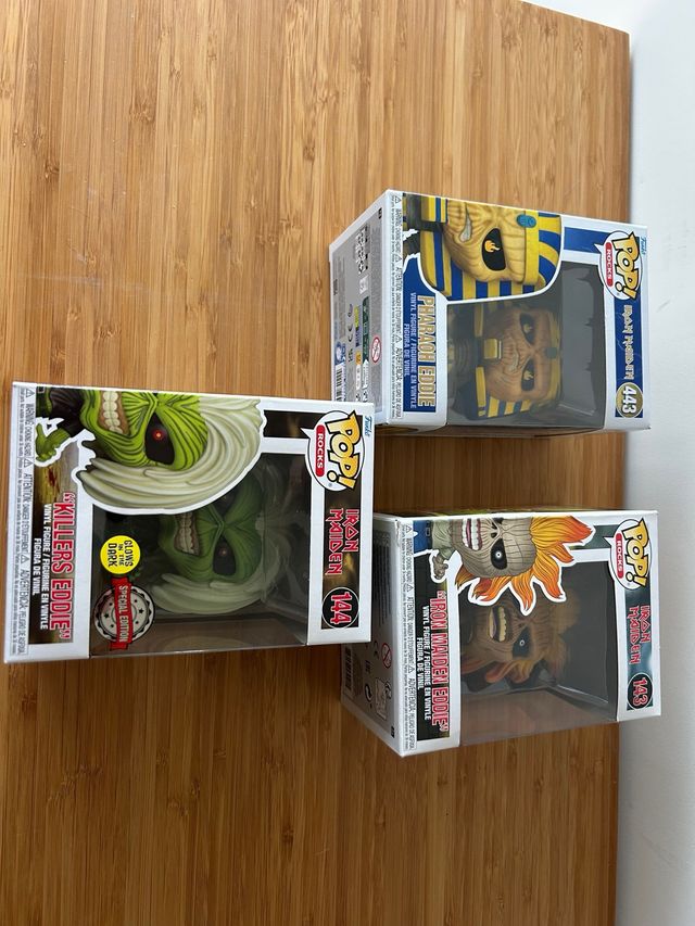 Funko Pop! Iron Maiden Eddie (3 Figuras)