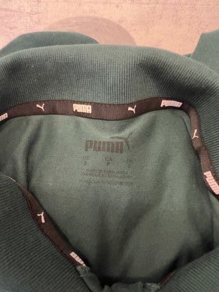 Polo Puma verde logo taglia S
