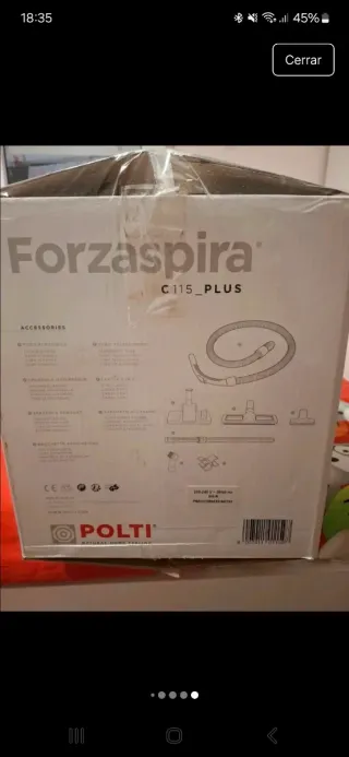 Aspiradora con cable y accesorios