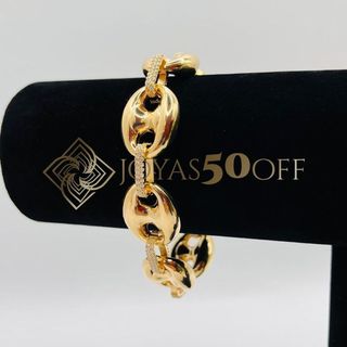 PULSERA CALABROTE CIRCONITAS ORO18K