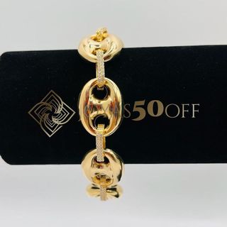 PULSERA CALABROTE CIRCONITAS ORO18K