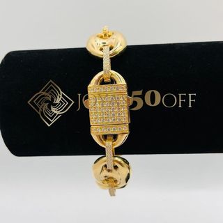 PULSERA CALABROTE CIRCONITAS ORO18K