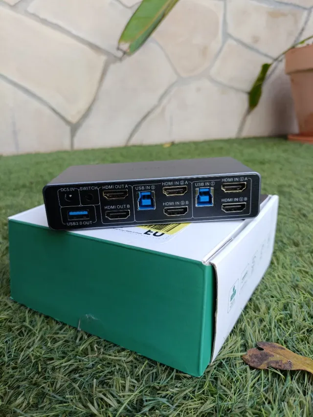 Conmutador KVM Dual HDMI Suidek