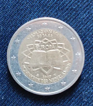 Moneda 2 Euros Conmemorativa Países Bajos 2007