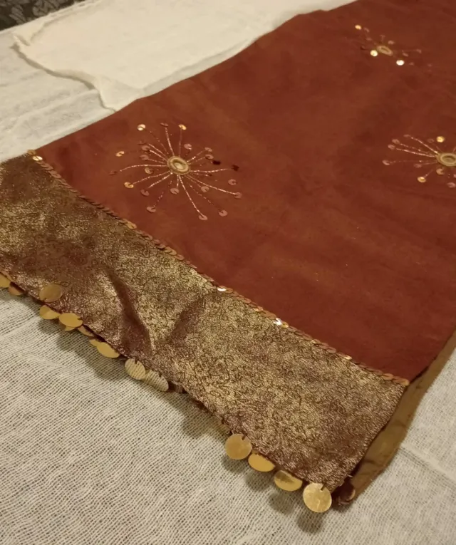 Tovaglia decorativa asiatica marrone