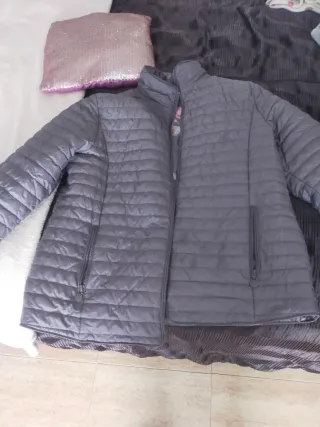 Anorak gris acolchado