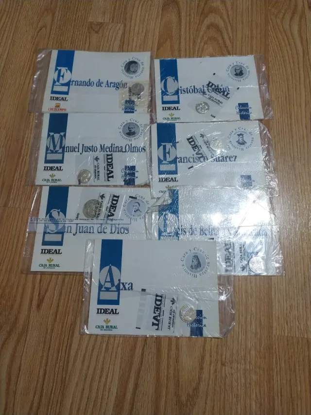 7 Moedas Coleção Cara e Coroa História