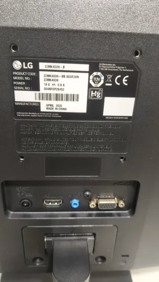 Monitor LG 22 FHD Negro