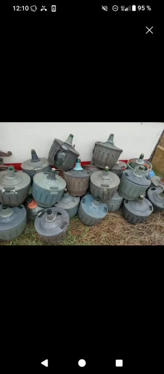 Garrafones de vidrio para vino