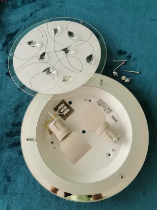 Lámpara nueva de techo de lágrimas de cristal