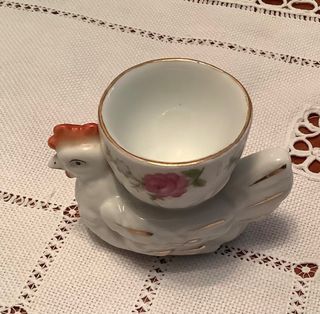 Antigua Huevera Porcelana