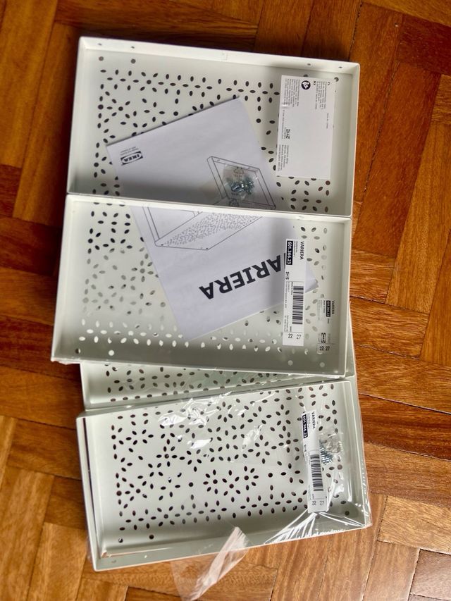 4 Estantes Vaviera Ikea Blancos