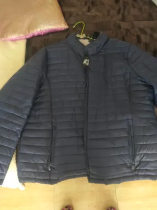 Anorak azul acolchado