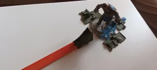 Pista Hot Wheels thanos, camión hotwheels y curva