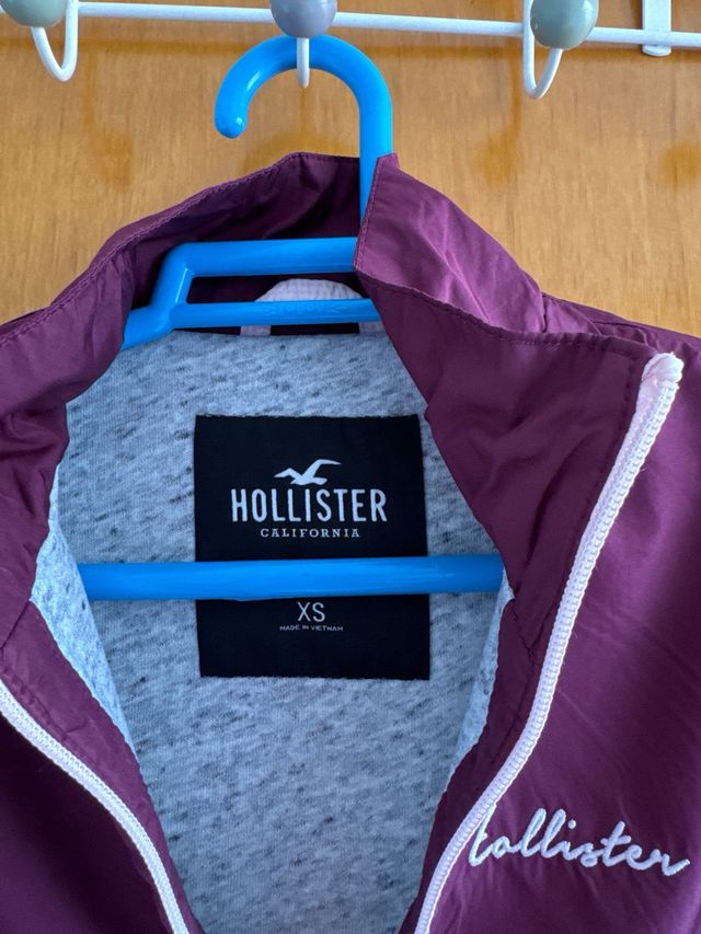 Sudadera Hollister mujer buganvilla con cremallera
