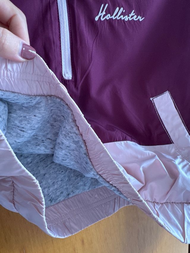 Sudadera Hollister mujer buganvilla con cremallera