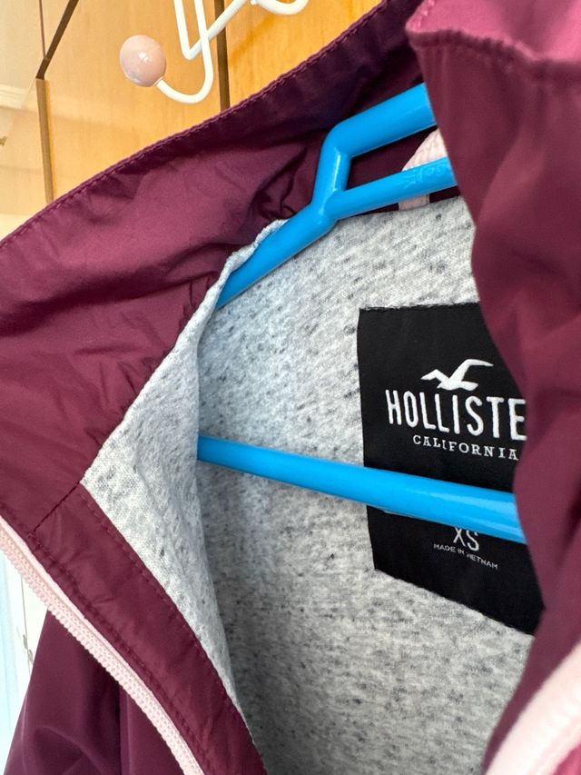 Sudadera Hollister mujer buganvilla con cremallera