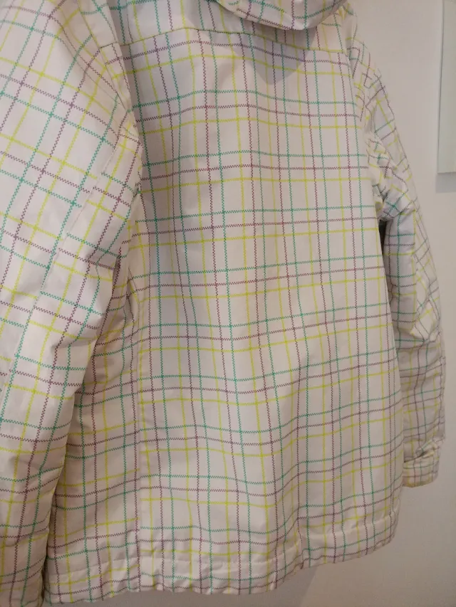 Chaqueta de esquí Brugi a cuadros mujer