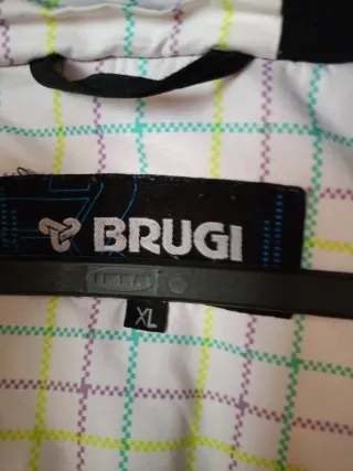Chaqueta de esquí Brugi a cuadros mujer