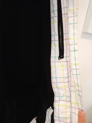 Chaqueta de esquí Brugi a cuadros mujer