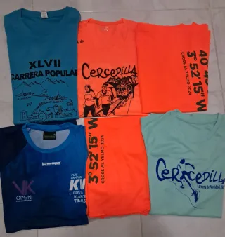 Lote 24 Camisetas Técnicas Carreras Talla S