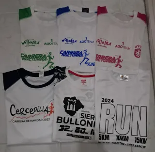 Lote 24 Camisetas Técnicas Carreras Talla S