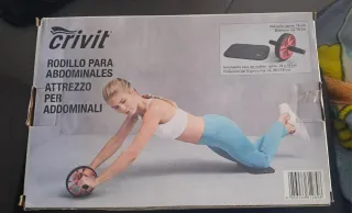 Rodillo para abdominales Crivit con esterilla